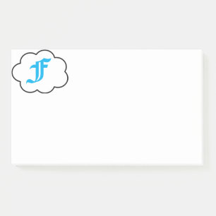 Post-it® Notas de monograma F iniciales