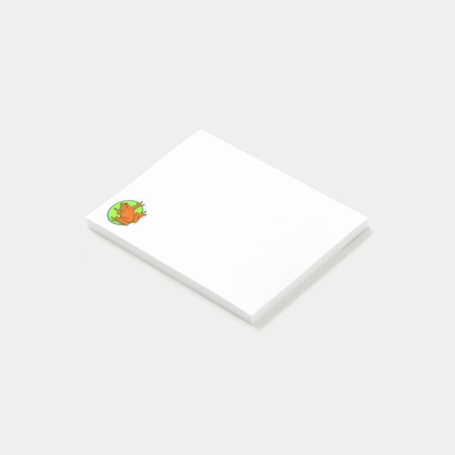 Post-it® Notas de Naranja Frog Post-it© (En perspectiva)