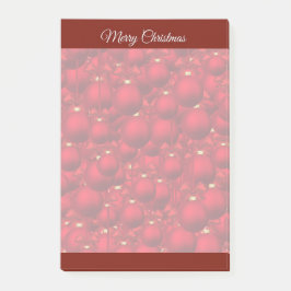 Post-it® Notas de Navidad Elegantes Rojas