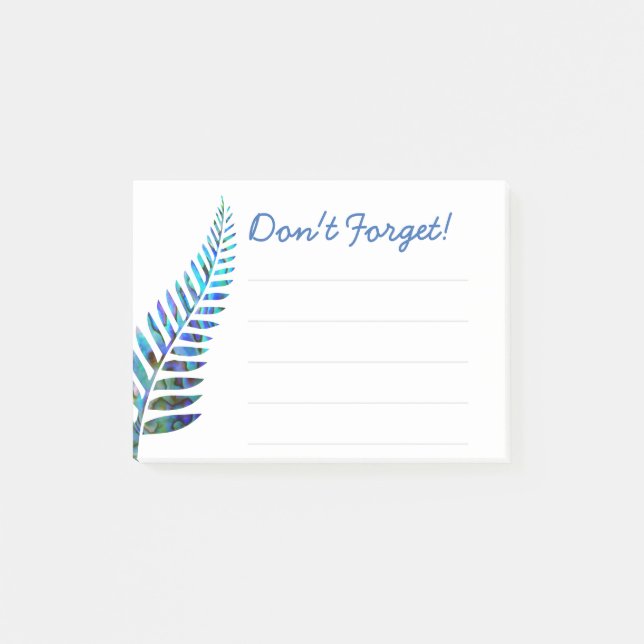 POST-IT® NOTAS DE NEW ZEALAND FERN PAUA POST-IT (Anverso)