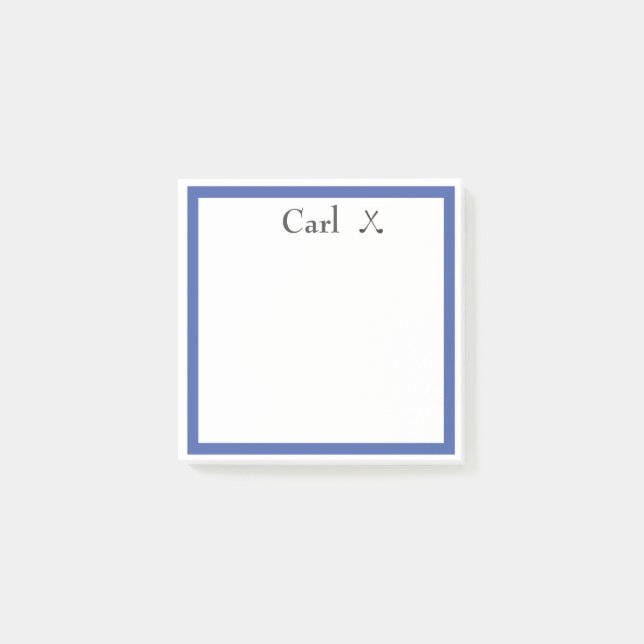 Post-it® Notas de nombre PERSONALIZADAS (Anverso)