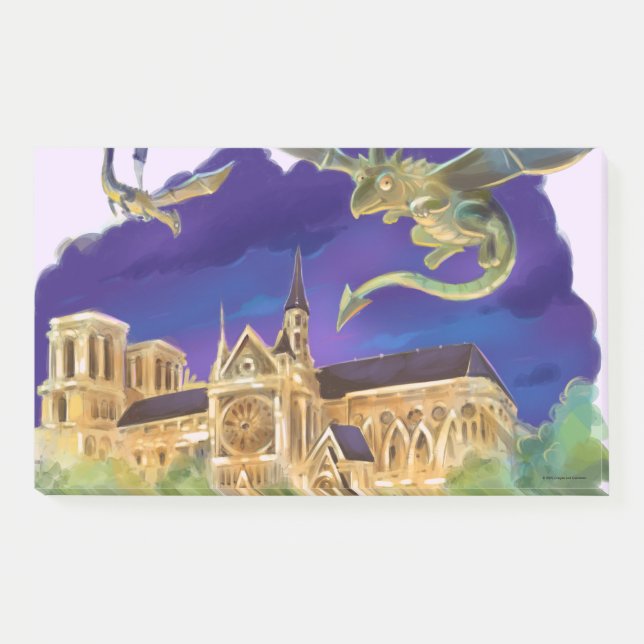 Post-it® Notas de Notre Dame, 10" x 6" (Anverso)
