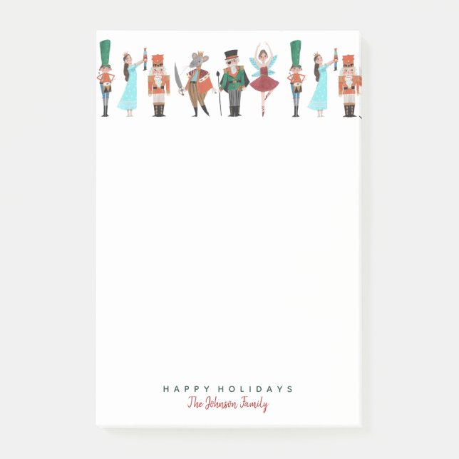 Post-it® Notas de nutcracker de Navidades de vacaciones | N (Anverso)