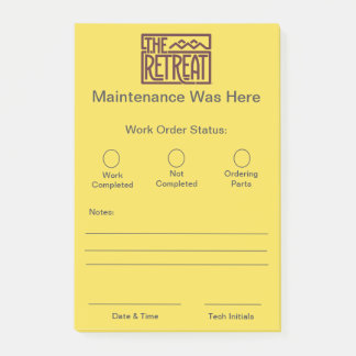 Post-it® Notas de orden de trabajo