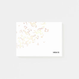 Post-it® Notas de oro de la música