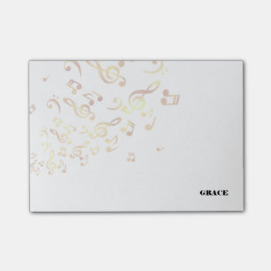 Post-it® Notas de oro de la música