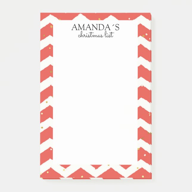 Post-it® Notas de patrón de navidades (Anverso)