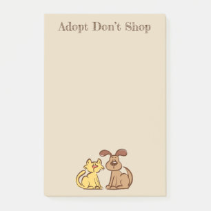 Post-it® Notas de perro y gato