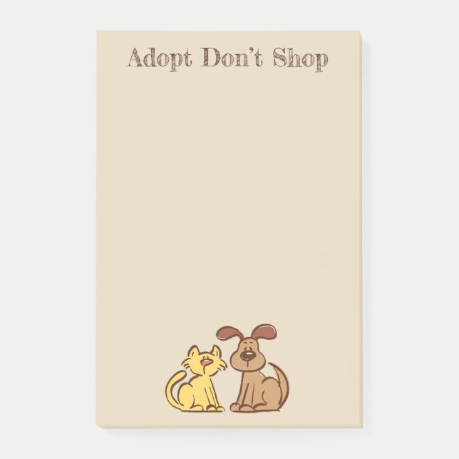 Post-it® Notas de perro y gato (Anverso)