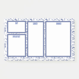 Post-it® Notas de planificación de comidas para familias de