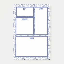 Post-it® Notas de planificación de comidas para familias de