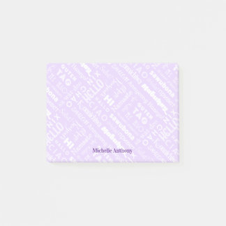 Post-it® Notas de Polyglot Hello Around the World