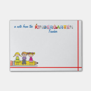 Post-it® Notas de post de Kindergarten Teacher