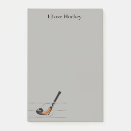 Post-it® Notas de post-it "10x6"" del hockey" de la