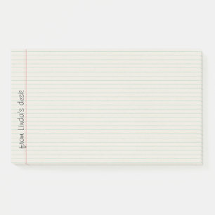 Post-it® Notas de post-it alineadas de la extra grande del