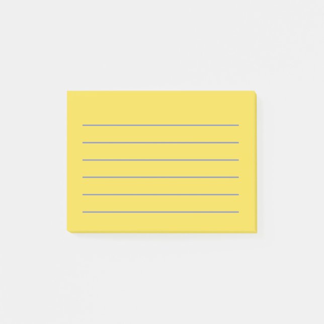 Post-it® Notas de post-it amarillas alineadas (Anverso)