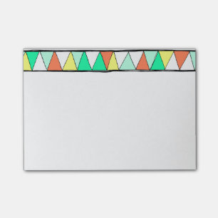 Post-it® Notas de post-it amarillas coralinas verde