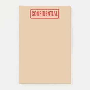 Post-it® Notas de Post-it confidenciales