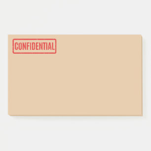 Post-it® Notas de Post-it confidenciales selladas