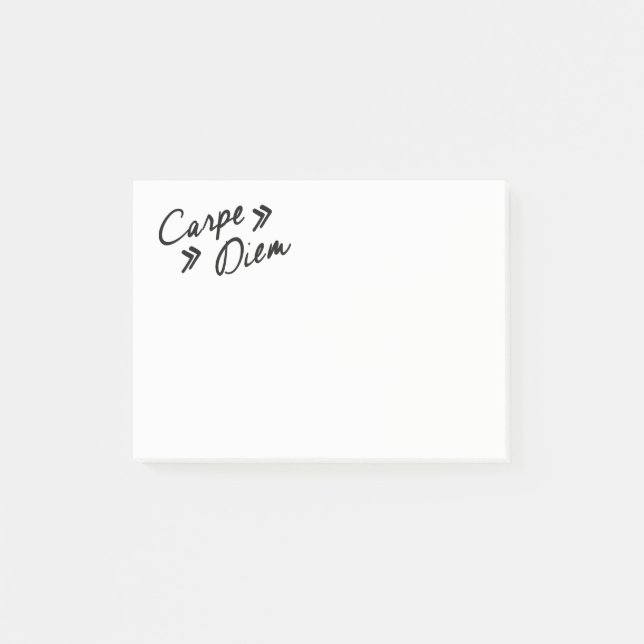 Post-it® Notas de post-it de Carpe Diem (Anverso)