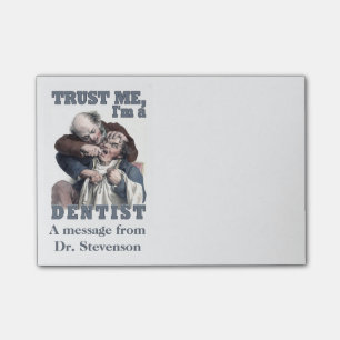 Post-it® Notas de post-it de encargo del humor del DENTISTA