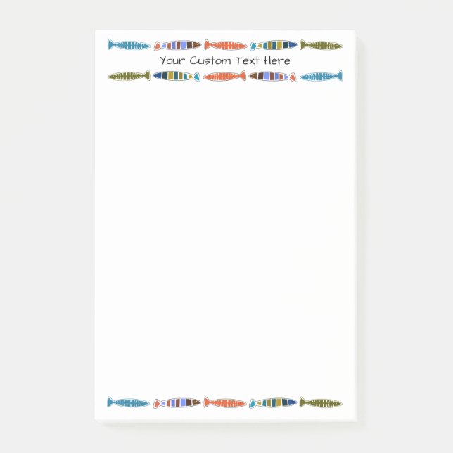 Post-it® Notas de post-it de encargo del texto del modelo (Anverso)