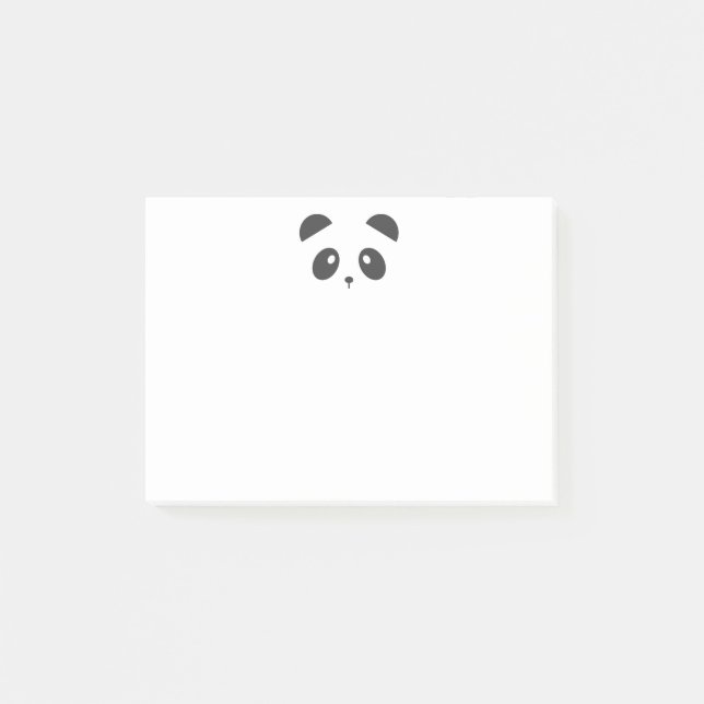 Post-it® Notas de post-it de la cara de la panda (Anverso)