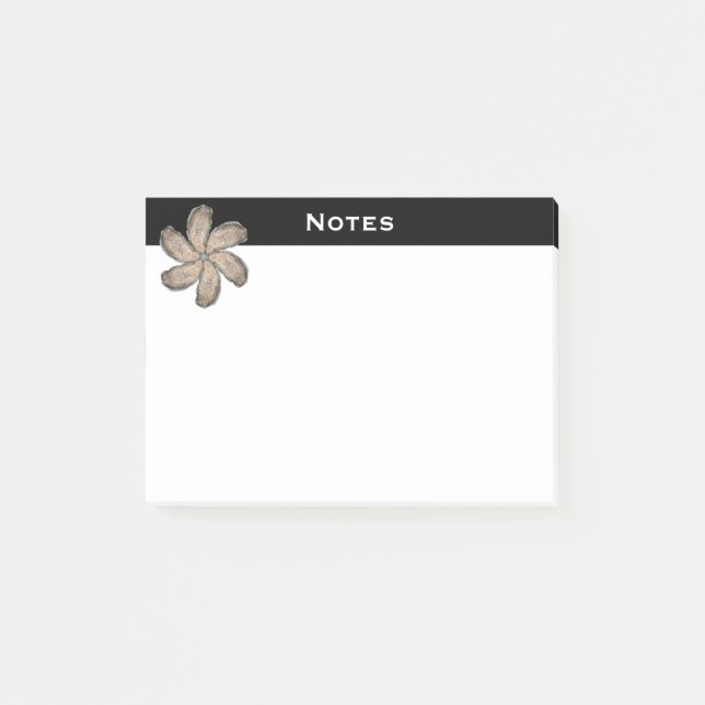 Post-it® Notas de post-it de la flor de la ostra - diseño D (Anverso)