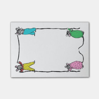 Post-it® Notas de post-it de los ratones del vintage