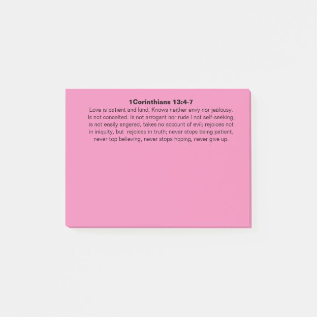 Post-it® Notas de Post-it@ del amor (Anverso)