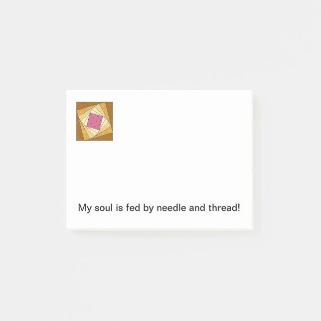 Post-it® Notas de post-it del bloque del edredón (Anverso)