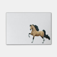 Notas de post-it del caballo de Saddlebred Gaited