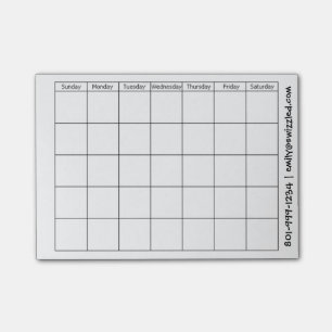 Post-it® Notas de post-it del calendario