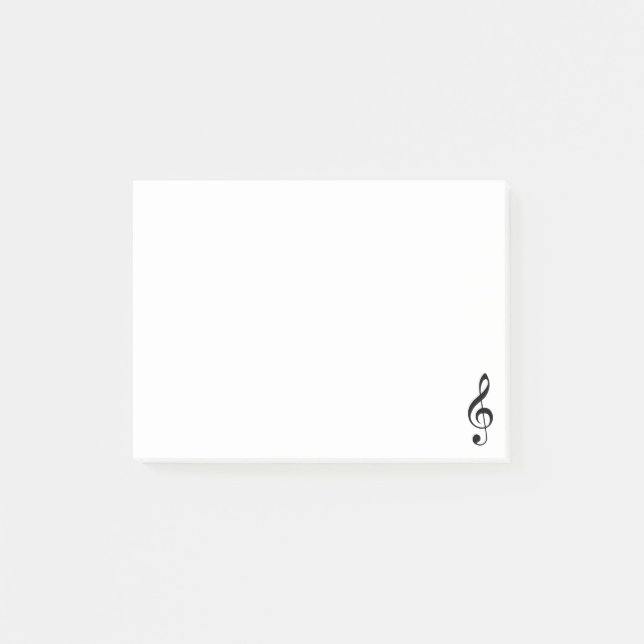 Post-it® Notas de post-it del Clef agudo (Anverso)