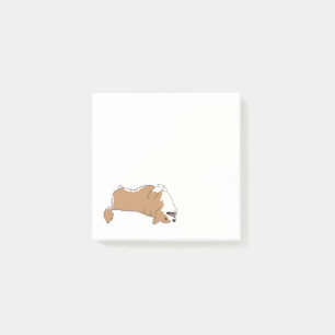Post-it® Notas de post-it del Corgi del rock-and-roll
