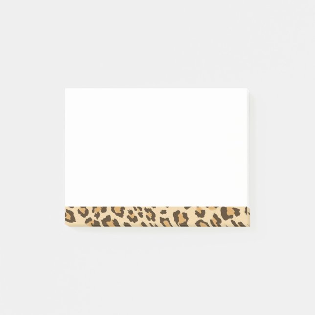 Post-it® Notas de post-it del estampado leopardo (Anverso)