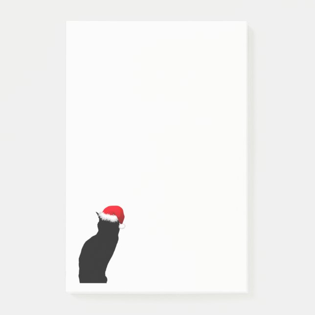 Post-it® Notas de post-it del gato de Santa (Anverso)