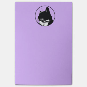 Post-it® Notas de post-it del gato negro
