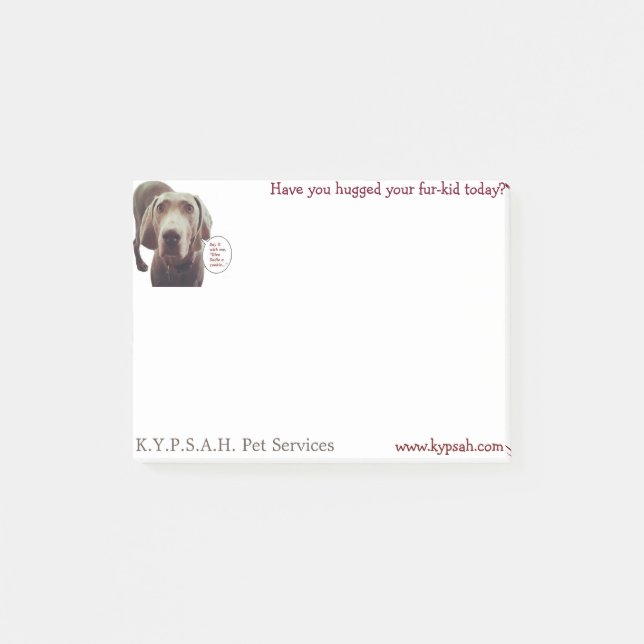 Post-it® Notas de post-it del perrito (Anverso)