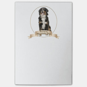 Post-it® Notas de post-it del perro de Bernese Mt.