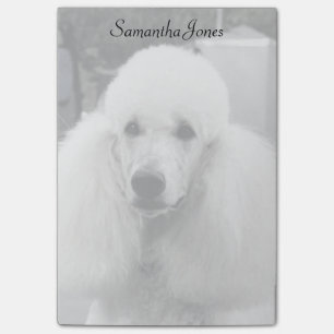 Post-it® Notas de post-it del perro de caniche