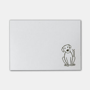 Post-it® Notas de post-it del perro de Labrador