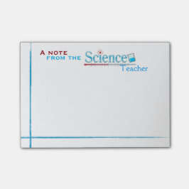 Post-it® Notas de post-it del profesor de ciencias