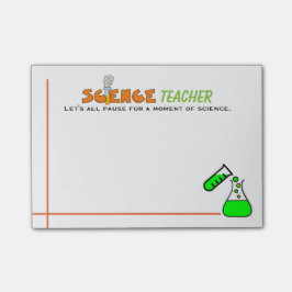 Post-it® Notas de post-it del profesor de ciencias de la