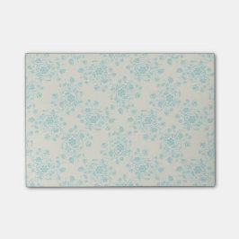 Post-it® Notas de post-it florales azules