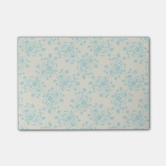 Post-it® Notas de post-it florales azules