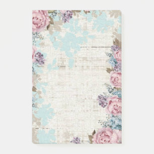 Post-it® Notas de post-it florales del vintage