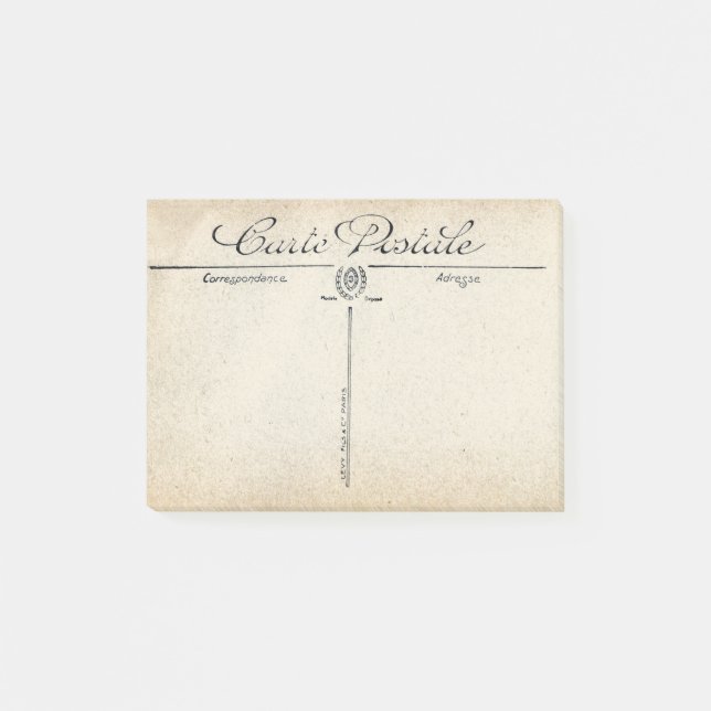 Post-it® Notas de post-it francesas de la postal del (Anverso)