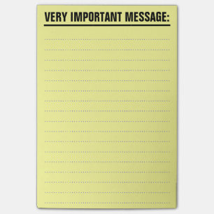 Post-it® Notas de post-it grandes con el papel alineado