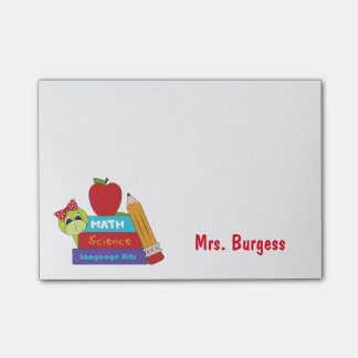 Post-it® Notas de post-it lindas del profesor
